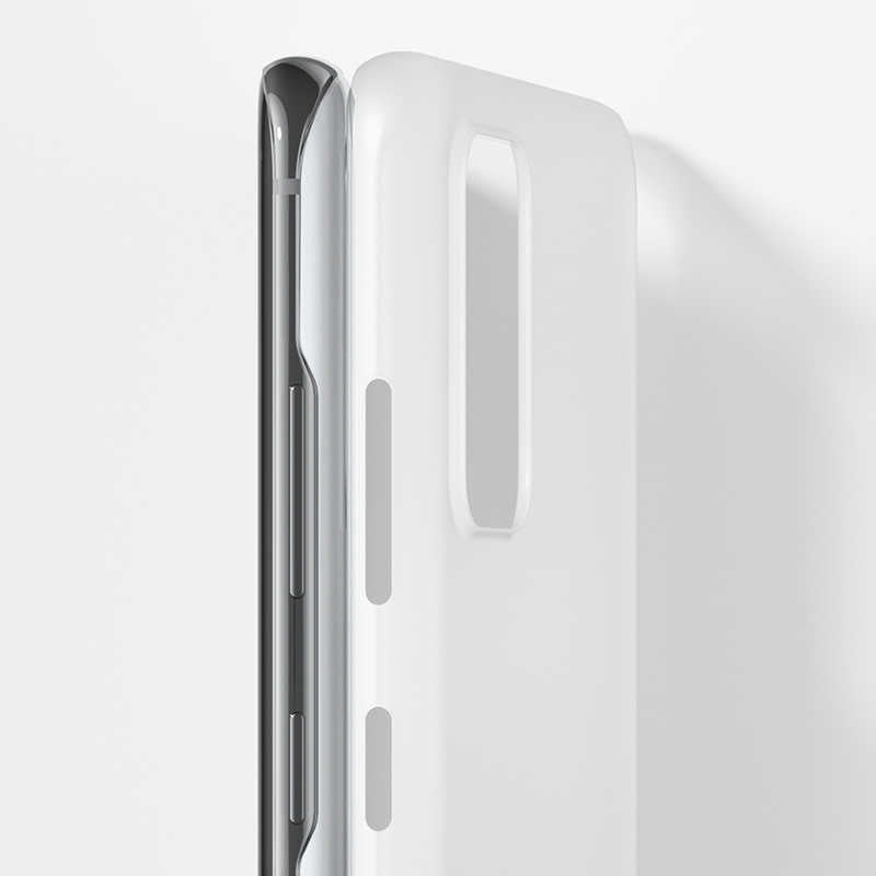 Galaxy S20 Kılıf Zore 1.Kalite PP Silikon Beyaz