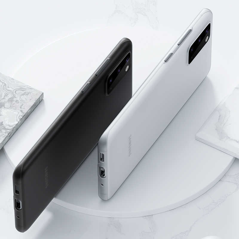 Galaxy S20 Kılıf Zore 1.Kalite PP Silikon Beyaz