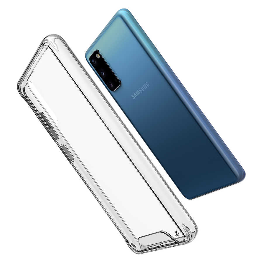 Galaxy S20 Kılıf Zore Gard Silikon Renksiz