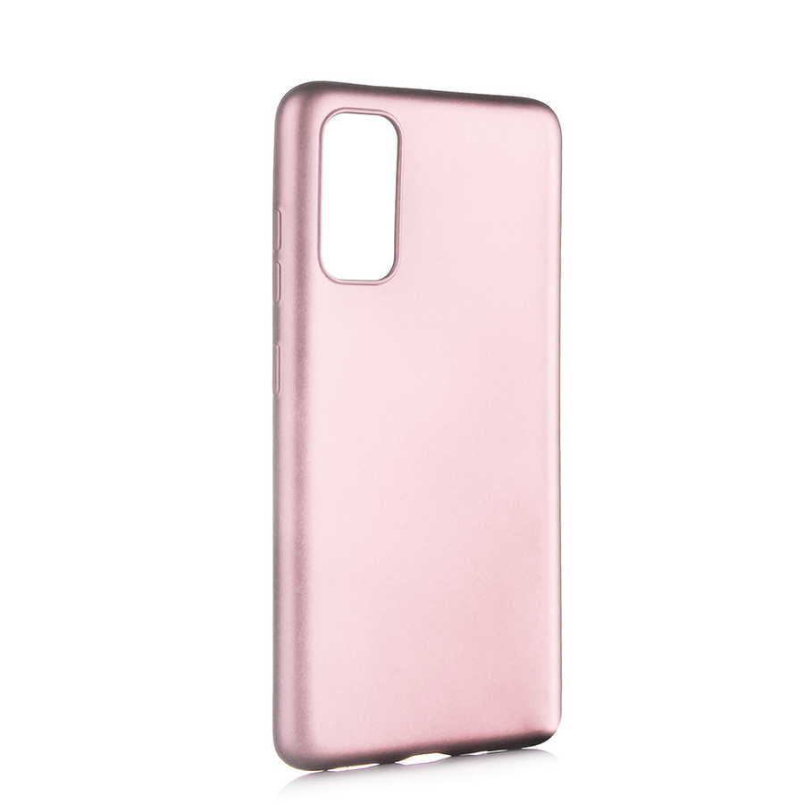 Galaxy S20 Kılıf Zore Premier Silikon Kapak Rose Gold