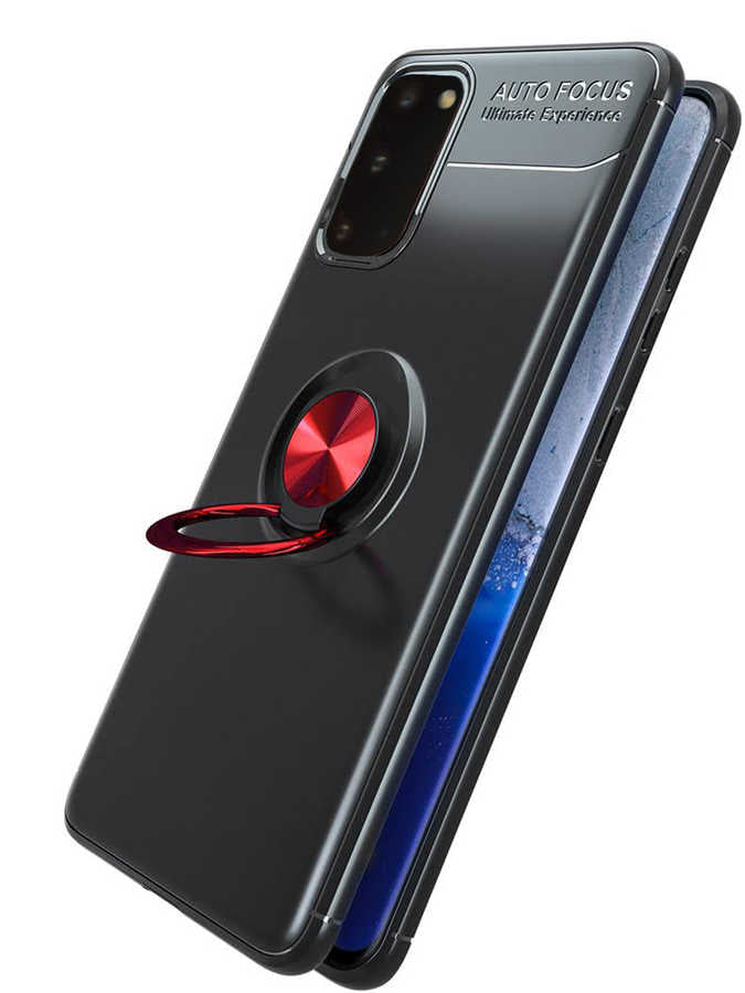 Galaxy S20 Kılıf Zore Ravel Silikon Kapak Siyah