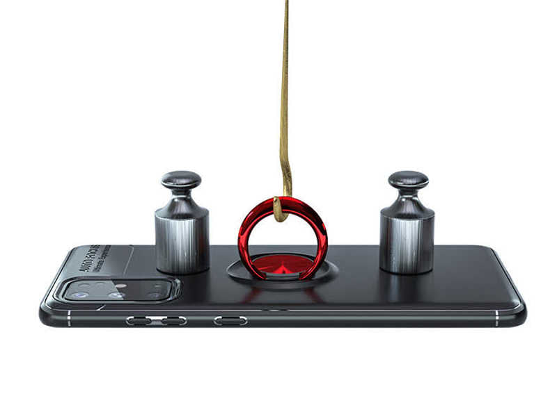 Galaxy S20 Kılıf Zore Ravel Silikon Kapak Kırmızı