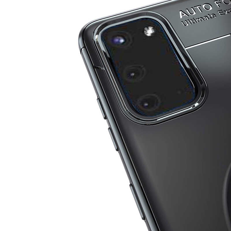 Galaxy S20 Kılıf Zore Ravel Silikon Kapak Siyah