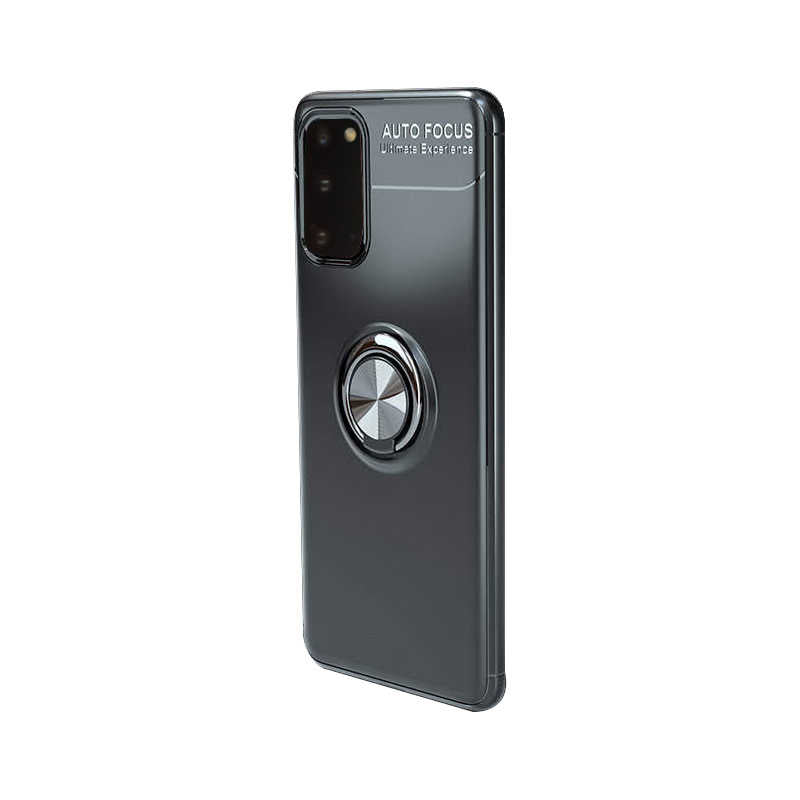 Galaxy S20 Kılıf Zore Ravel Silikon Kapak Siyah