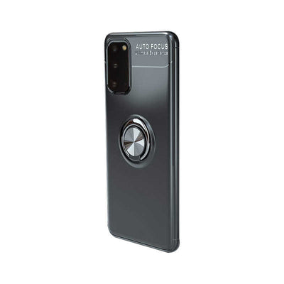 Galaxy S20 Kılıf Zore Ravel Silikon Kapak Siyah