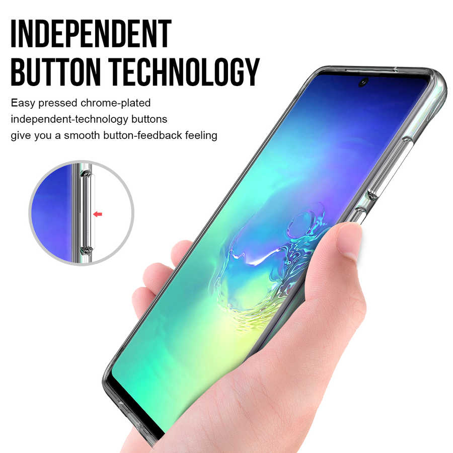 Galaxy S20 Plus Kılıf Zore Gard Silikon Renksiz