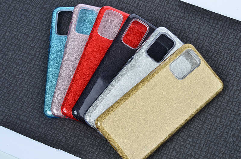 Galaxy S20 Plus Kılıf Zore Shining Silikon Mavi