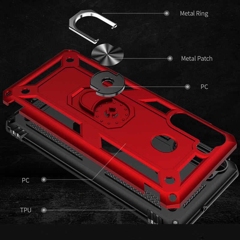 Galaxy A21 Kılıf Zore Vega Kapak Mavi