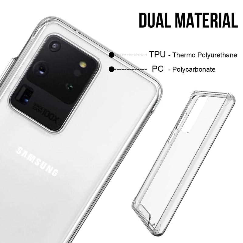 Galaxy S20 Ultra Kılıf Zore Gard Silikon Renksiz