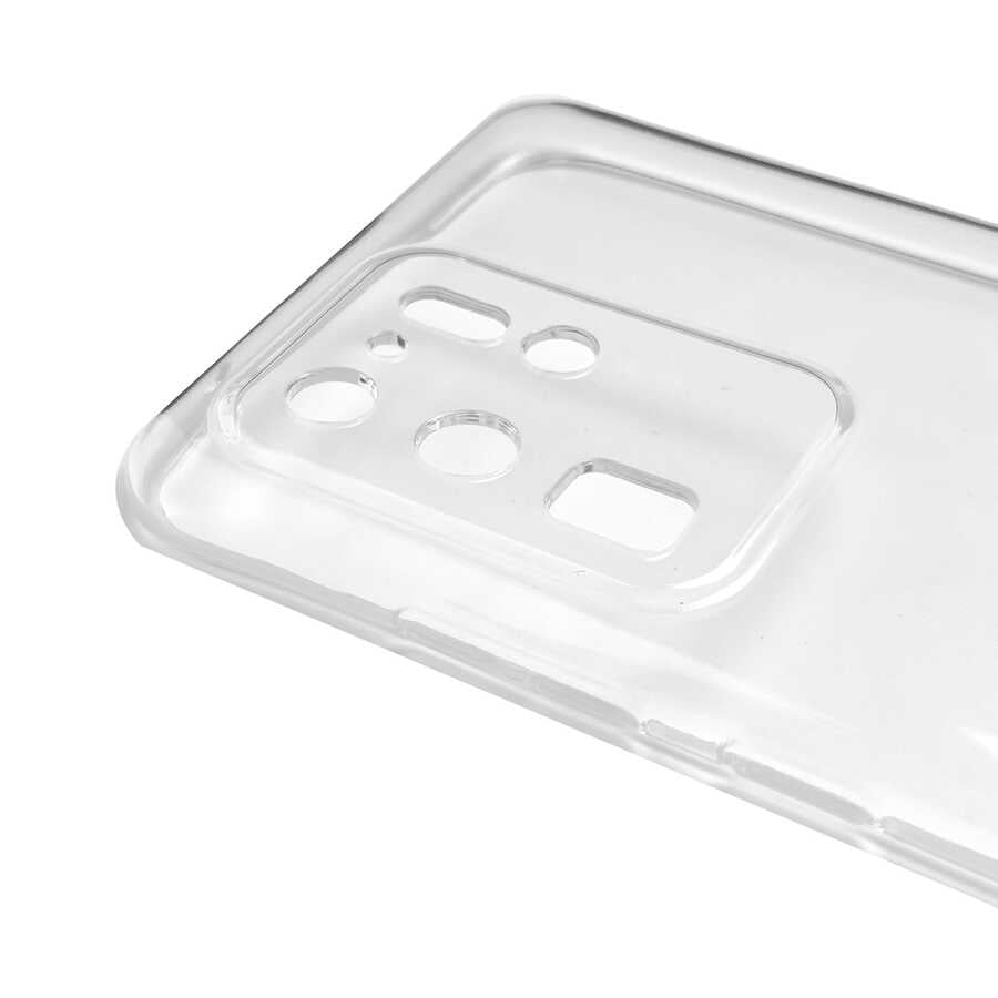 Galaxy S20 Ultra Kılıf Zore Kamera Korumalı Süper Silikon Kapak Renksiz