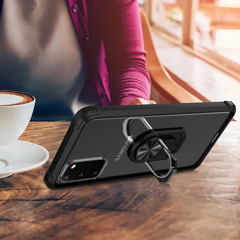 Galaxy S20 Kılıf Zore Mola Kapak Siyah