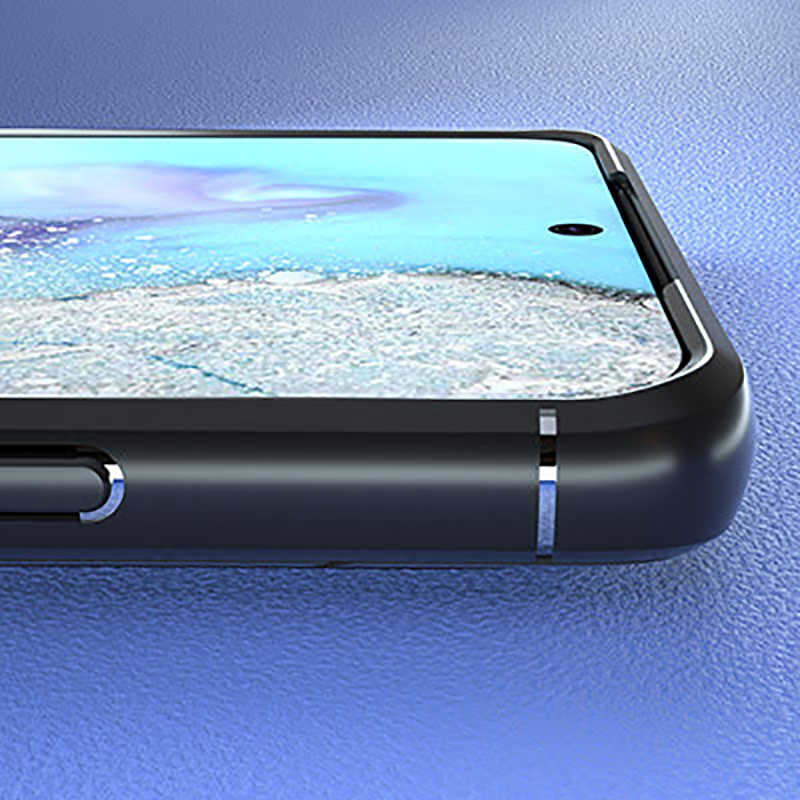 Galaxy S20 Ultra Kılıf Zore Ravel Silikon Kapak Siyah-Kırmızı