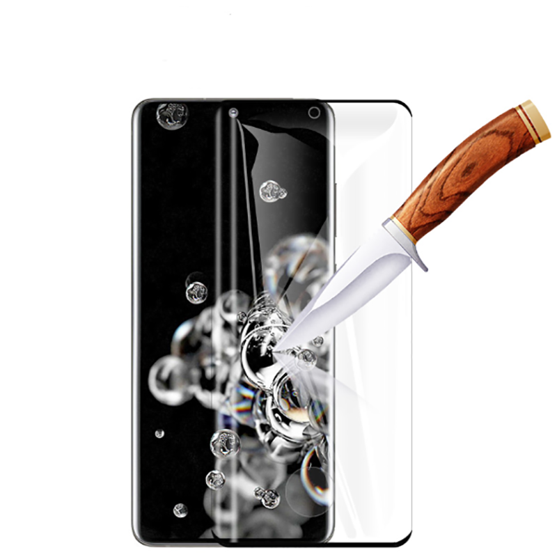 Galaxy S20 Ultra Zore Süper Pet Ekran Koruyucu Jelatin Siyah