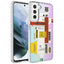 Galaxy S21 FE Kılıf Airbag Kenarlı Renkli Desenli Silikon Zore Elegans Kapak NO2