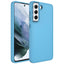 Galaxy S21 FE Kılıf Metal Çerçeve ve Buton Tasarımlı Silikon Zore Luna Kapak