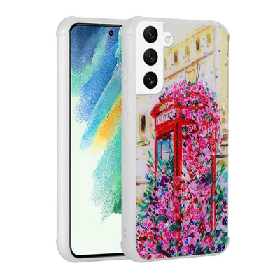 Galaxy S21 FE Kılıf Simli Desenli Kamera Korumalı Parlak Zore Popy Kapak Kulübe