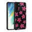 Galaxy S21 FE Kılıf Simli Desenli Kamera Korumalı Parlak Zore Popy Kapak Çiçek