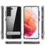 Galaxy S21 FE Kılıf Standlı Şeffaf Silikon Zore L-Stand Kapak Renksiz