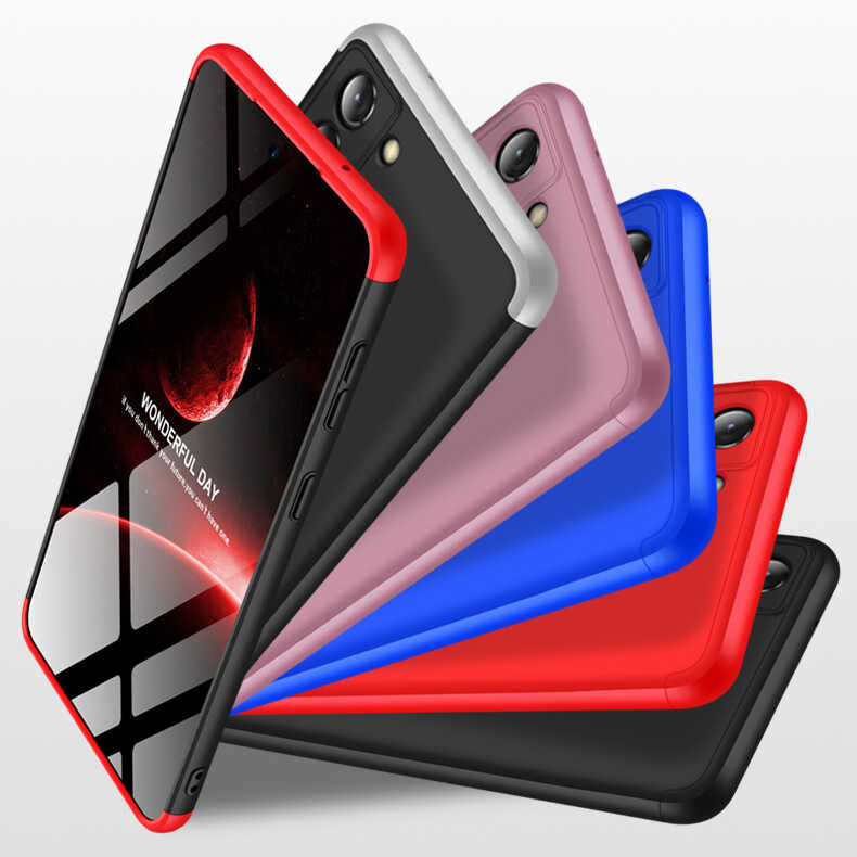 Galaxy S21 FE Kılıf Zore Ays Kapak Siyah-Kırmızı