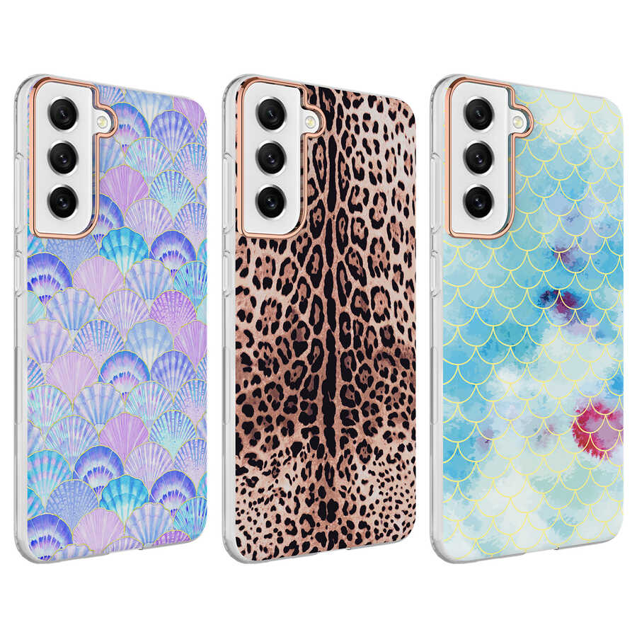 Galaxy S21 FE Kılıf Zore Bella Kapak Leopar