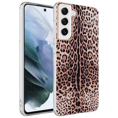 Galaxy S21 FE Kılıf Zore Bella Kapak Leopar