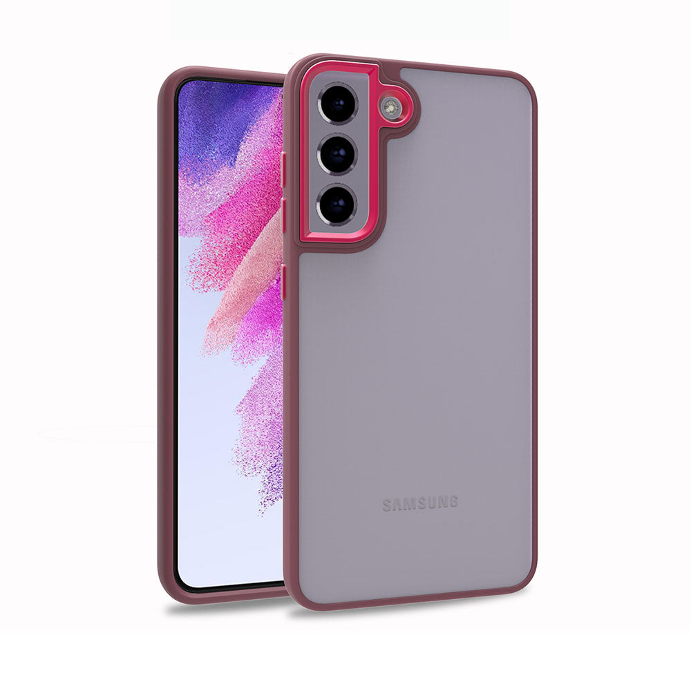 Galaxy S21 FE Kılıf Zore Flora Kapak Kırmızı