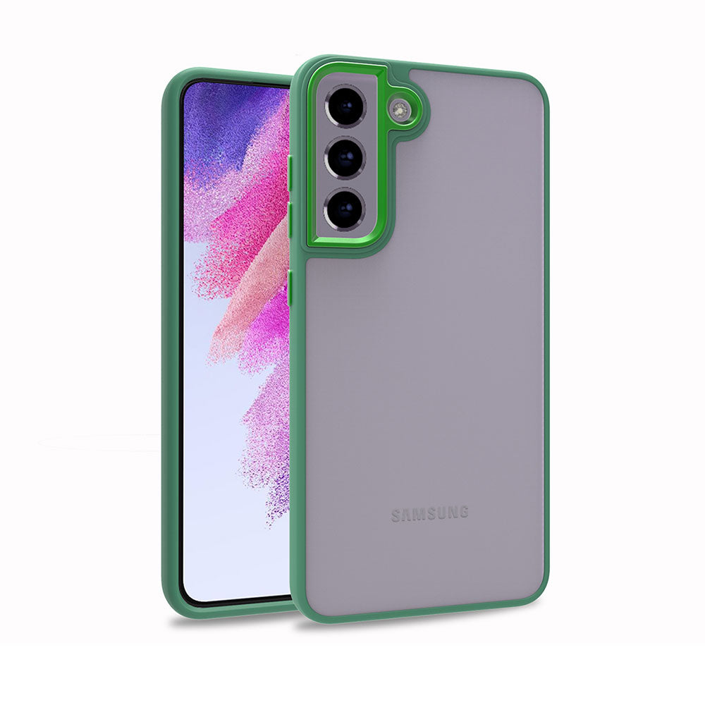 Galaxy S21 FE Kılıf Zore Flora Kapak Yeşil