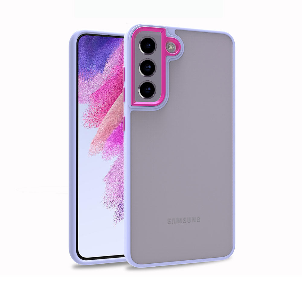 Galaxy S21 FE Kılıf Zore Flora Kapak Lila