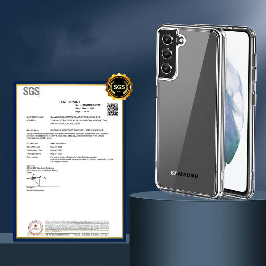 Galaxy S21 FE Kılıf Zore Forst Kapak Renksiz