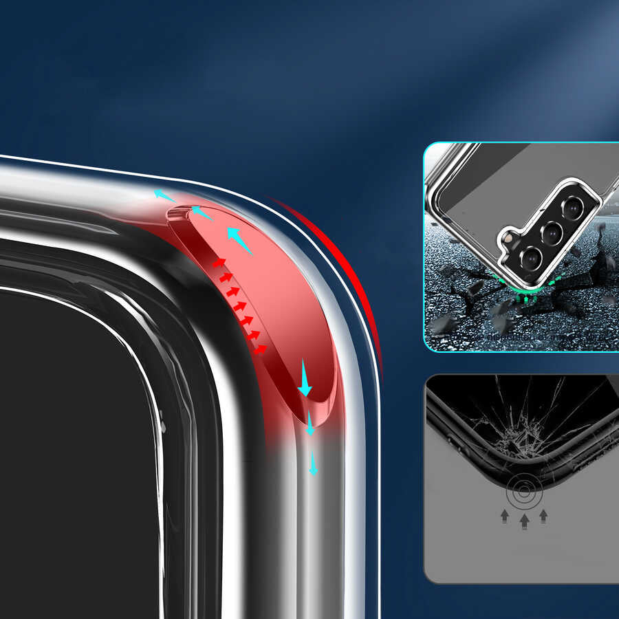 Galaxy S21 FE Kılıf Zore Forst Kapak Renksiz