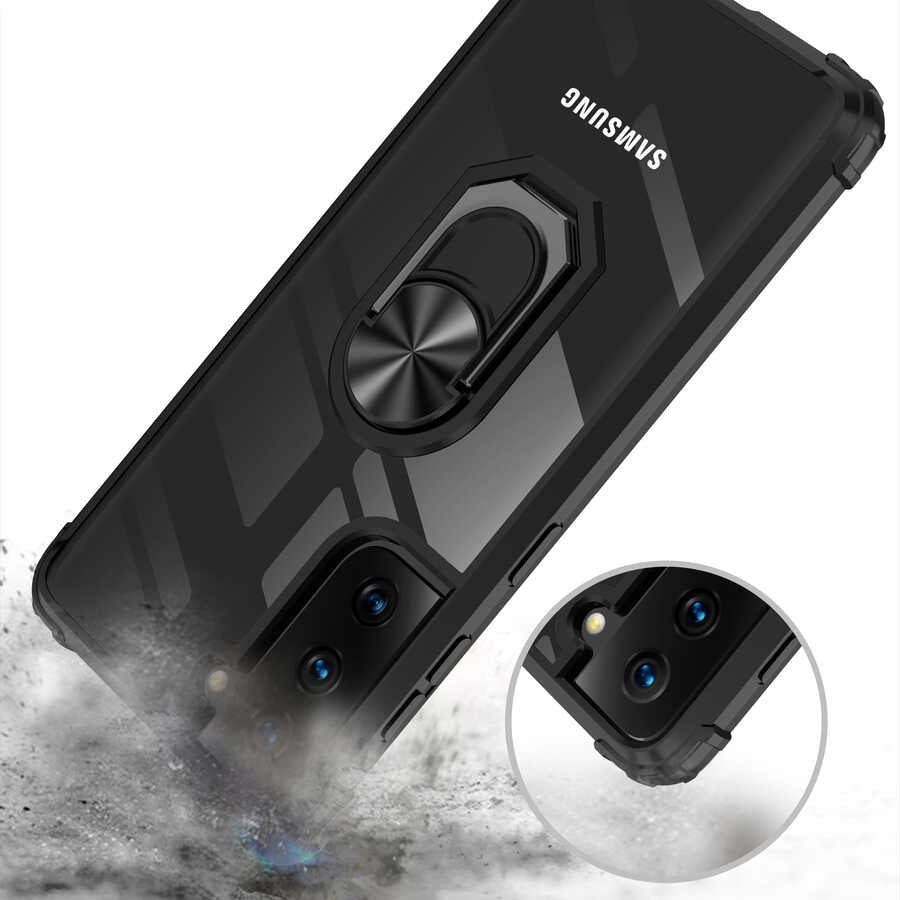 Galaxy S21 FE Kılıf Zore Mola Kapak Siyah