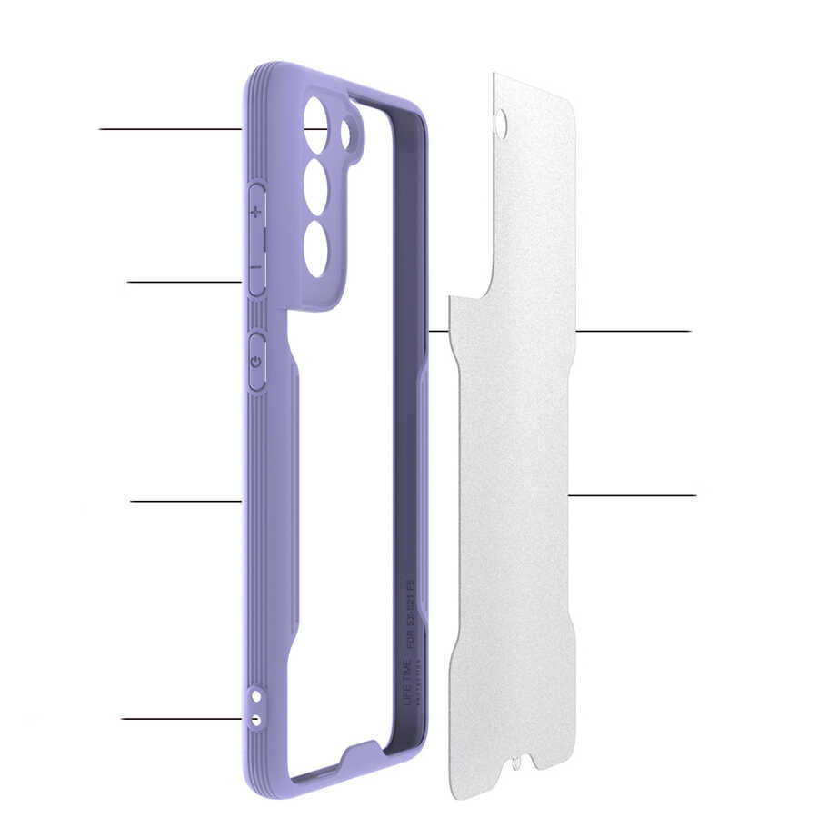 Galaxy S21 FE Kılıf Zore Parfe Kapak Pembe