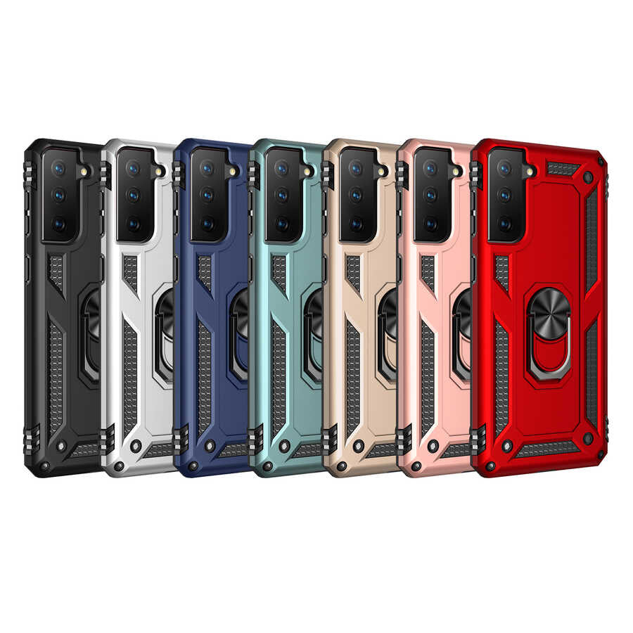 Galaxy S21 FE Kılıf Zore Vega Kapak Rose Gold