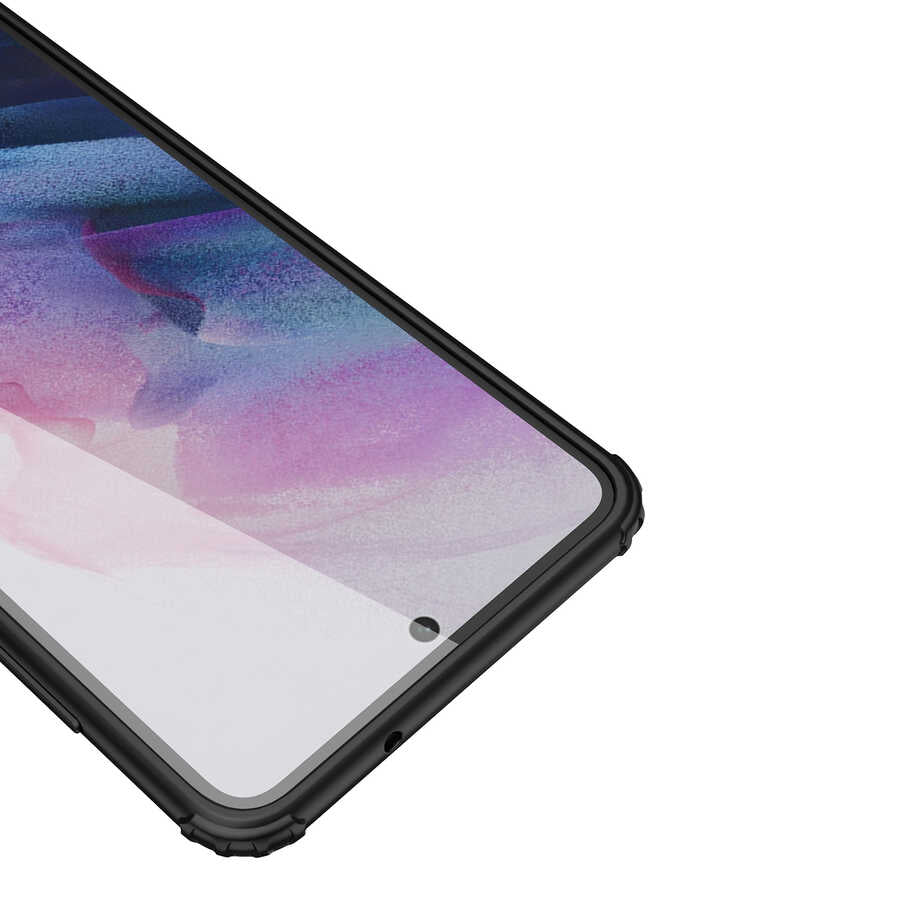 Galaxy S21 FE Kılıf Zore Volks Kapak Siyah