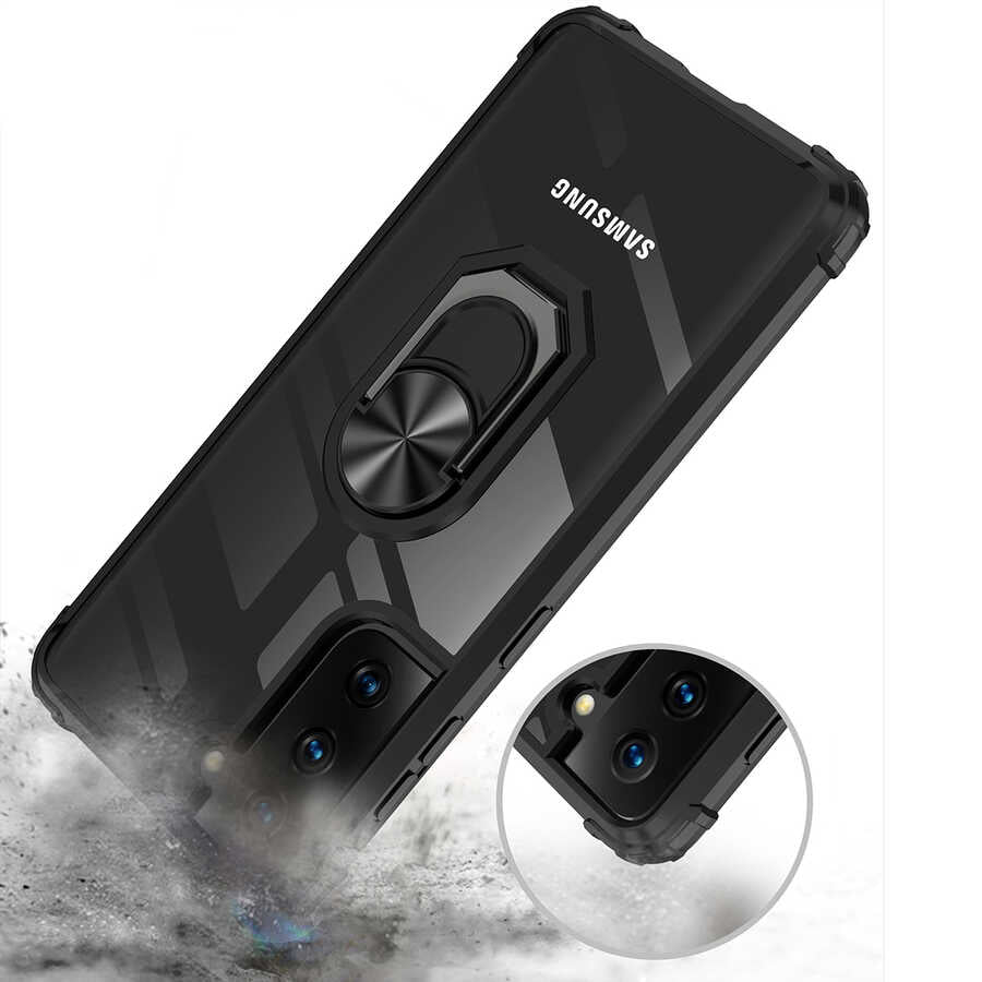 Galaxy S21 Kılıf Zore Mola Kapak Siyah