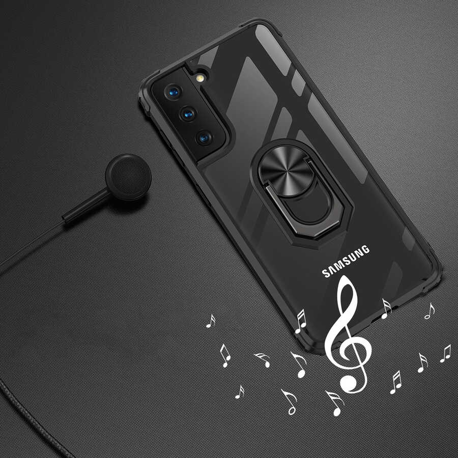 Galaxy S21 Kılıf Zore Mola Kapak Siyah