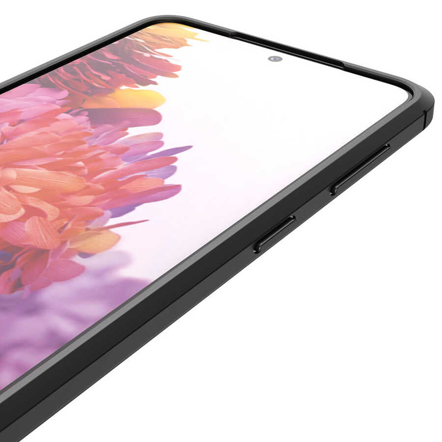Galaxy S21 Kılıf Zore Niss Silikon Kapak Siyah