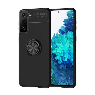 Galaxy S21 Kılıf Zore Ravel Silikon Kapak Siyah