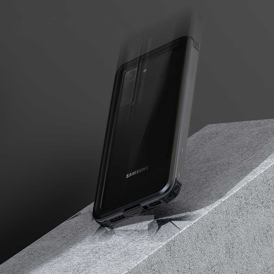Galaxy S21 Plus Kılıf 1-1 Su Geçirmez Kılıf Siyah