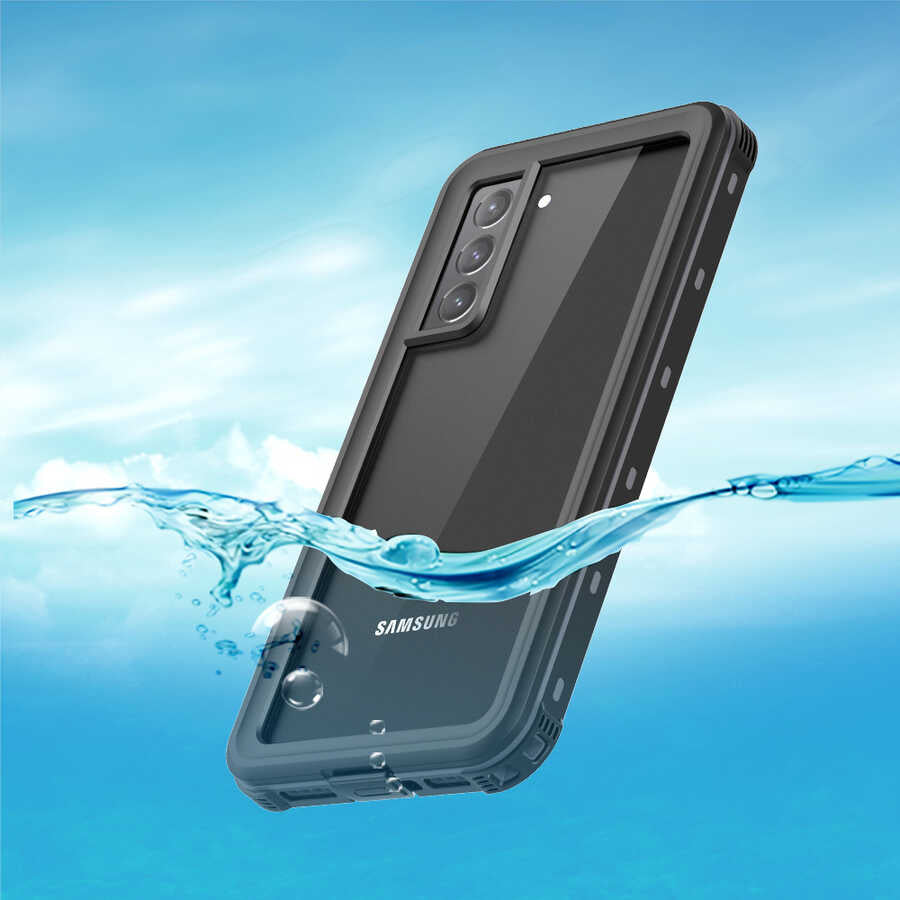Galaxy S21 Plus Kılıf 1-1 Su Geçirmez Kılıf Siyah