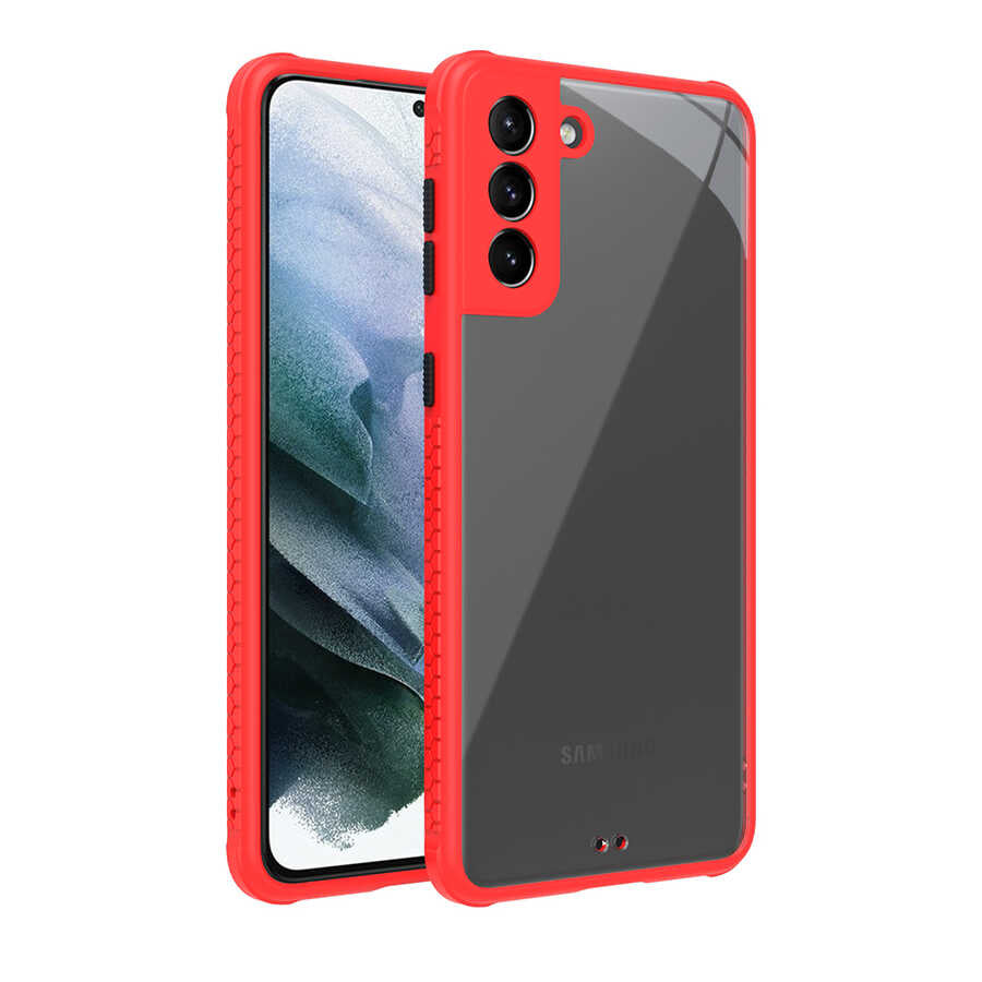 Galaxy S21 Plus Kılıf Zore Kaff Kapak Kırmızı