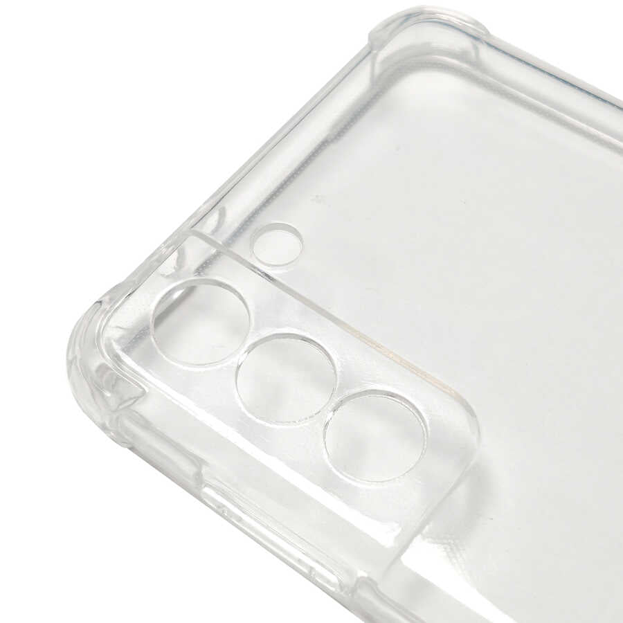 Galaxy S21 Plus Kılıf Zore Kamera Korumalı Nitro Anti Shock Silikon Renksiz
