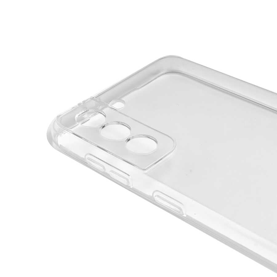 Galaxy S21 Plus Kılıf Zore Kamera Korumalı Süper Silikon Kapak Renksiz