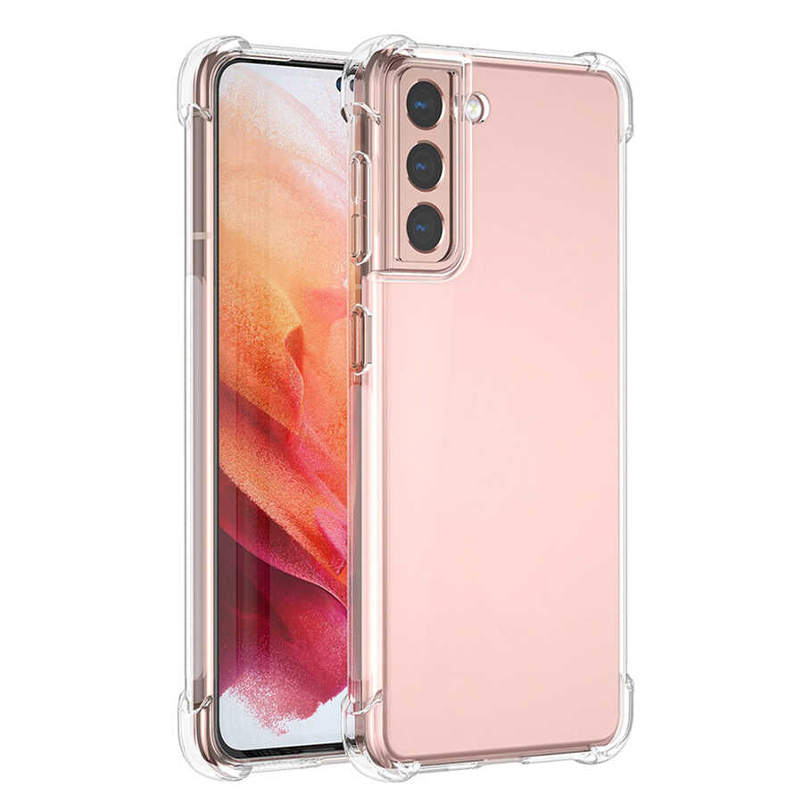 Galaxy S21 Plus Kılıf Zore Nitro Anti Shock Silikon Renksiz