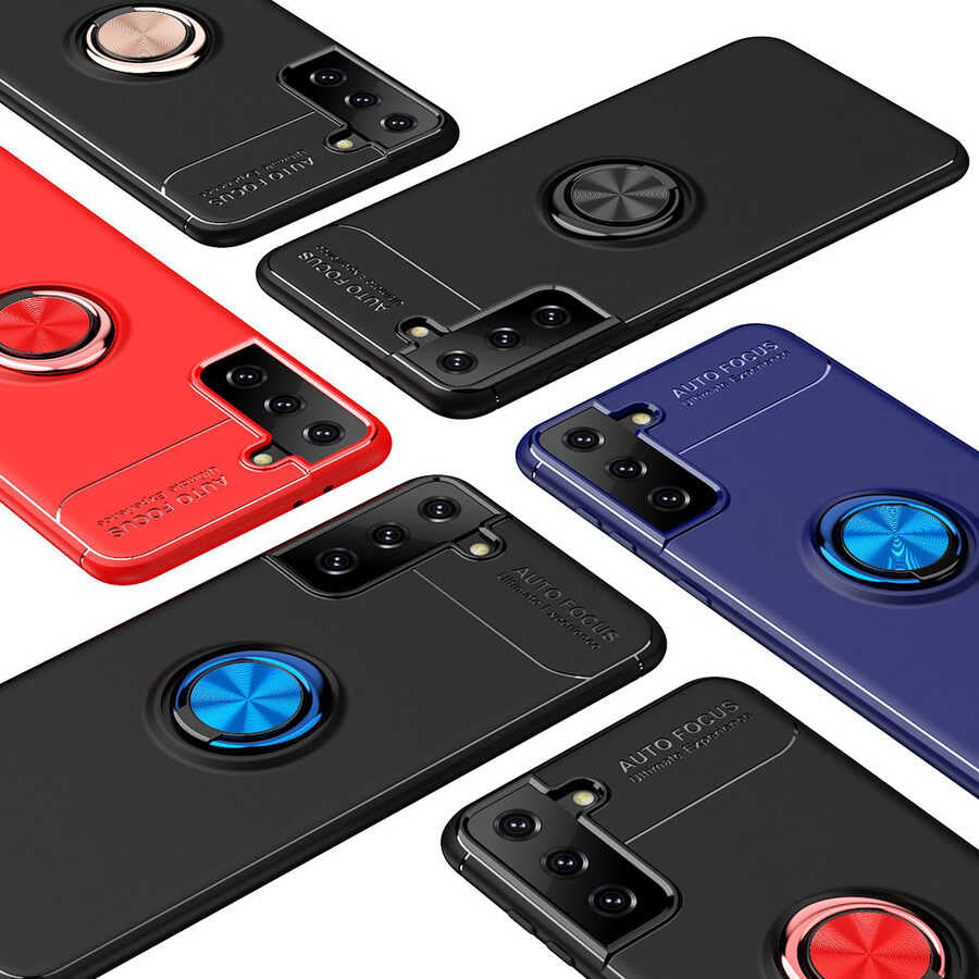 Galaxy S21 Plus Kılıf Zore Ravel Silikon Kapak Kırmızı