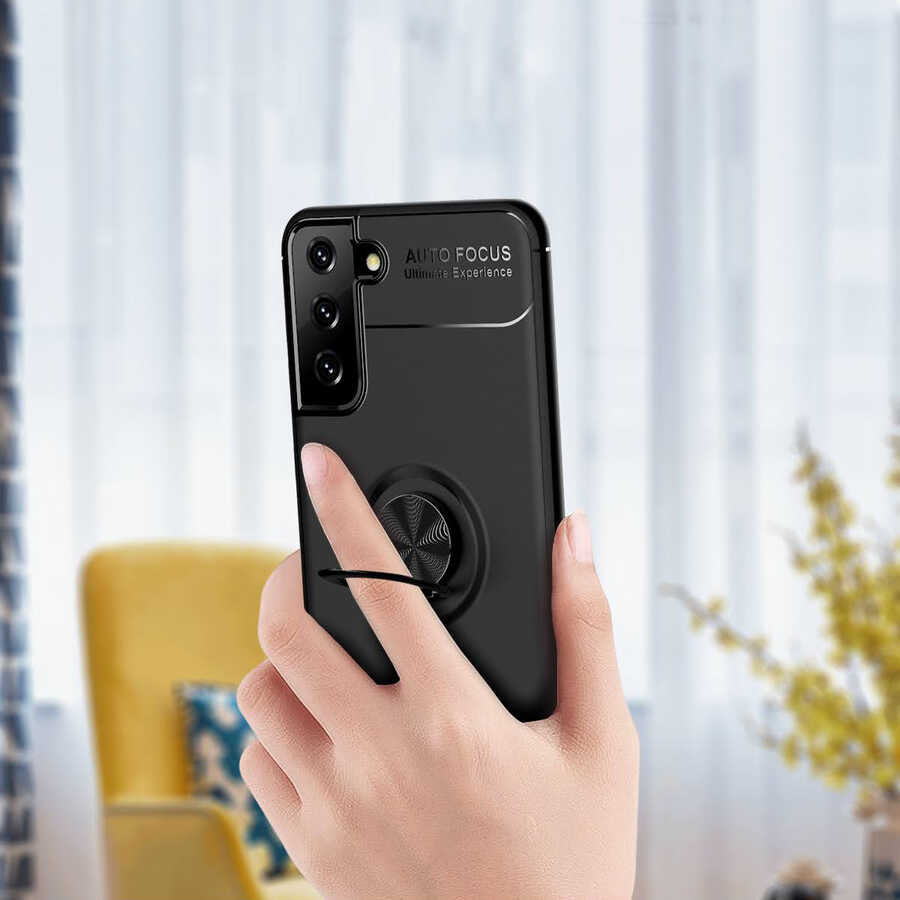 Galaxy S21 Plus Kılıf Zore Ravel Silikon Kapak Mavi