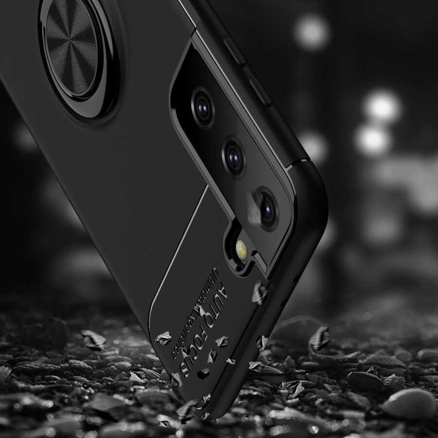 Galaxy S21 Plus Kılıf Zore Ravel Silikon Kapak Siyah