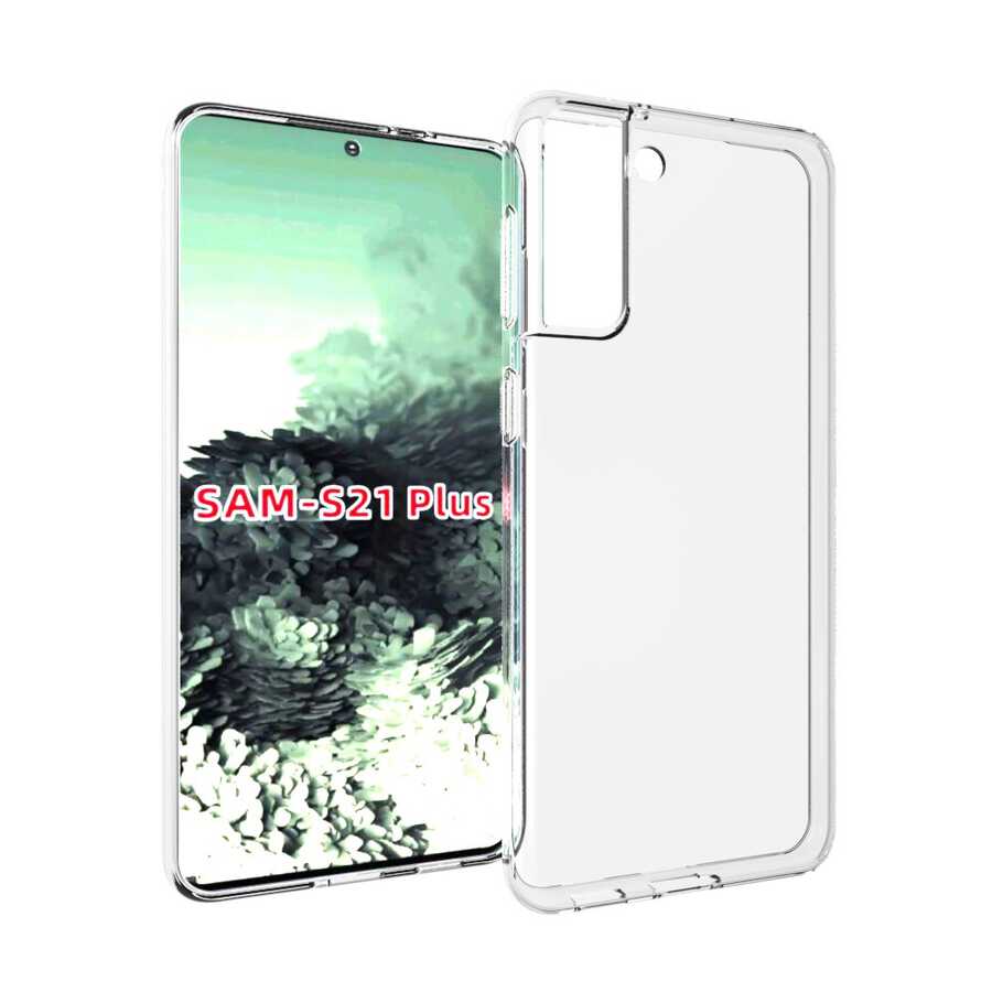 Galaxy S21 Plus Kılıf Zore Süper Silikon Kapak Renksiz