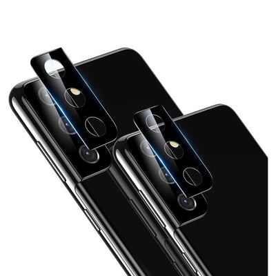 Galaxy S21 Plus Zore Kamera Lens Koruyucu Cam Filmi Siyah