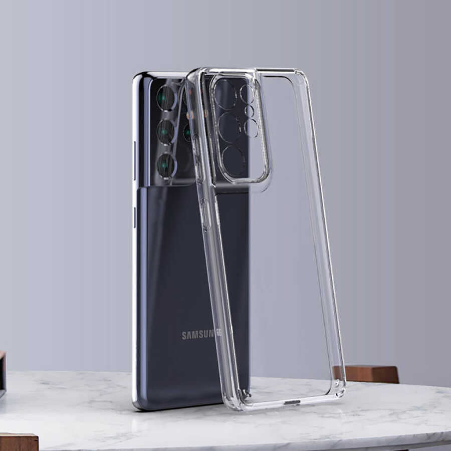 Galaxy S21 Ultra Kılıf Zore Coss Kapak Renksiz